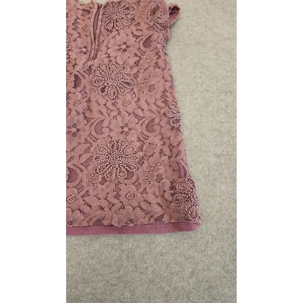 Genuine Kids from OshKosh Dress Girls‎ 2T Mauve Lace Floral Cap Sleeve Party